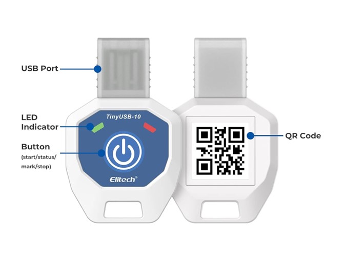 TinyUSB datalogger USB de temperatura de un solo uso Certificado Venció 01/2025 - Imagen 2